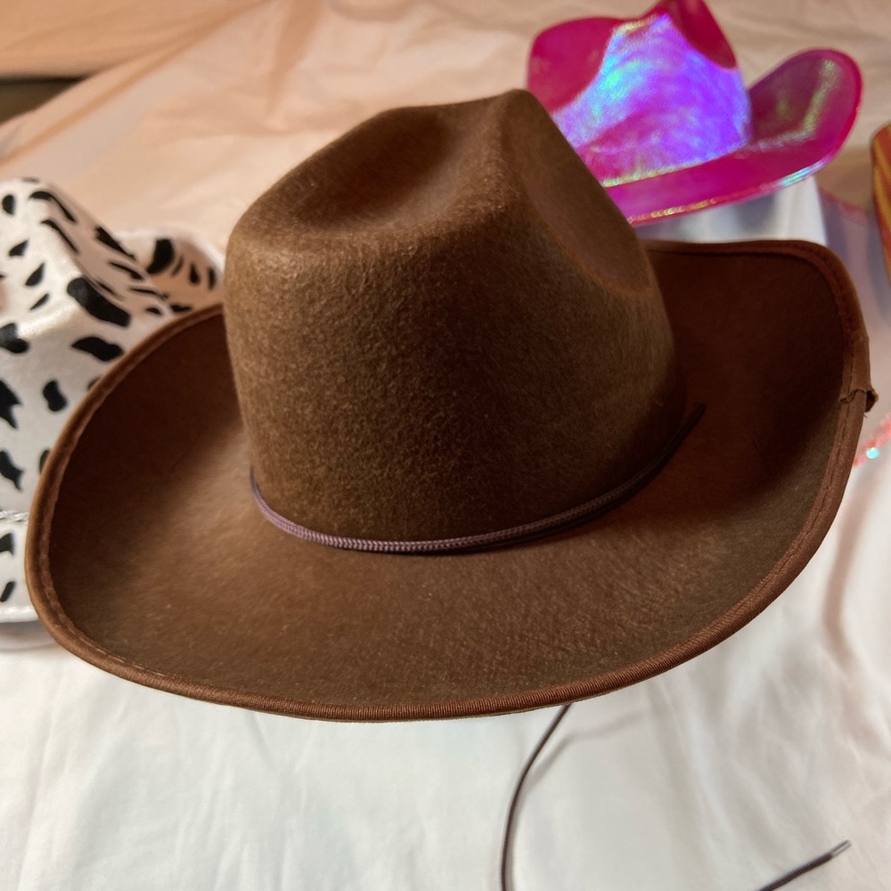 Colorful Cowboy Hat Collection for parties 6 total - Picture 9 of 11